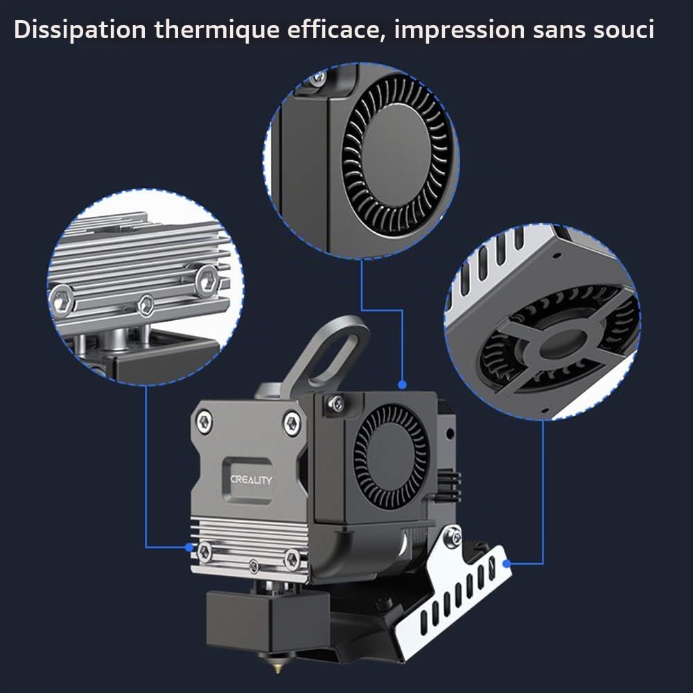 Creality Ender 3 Sprite Pro Direct Drive Extruder Upgrade Kit All Metal Hotend Titanium Heat Break Dual Drive avec Steppe pour Ender 3 V2, Ender 3 Pro, Ender 3 S1,Ender 3 Max Imprimantes 3D