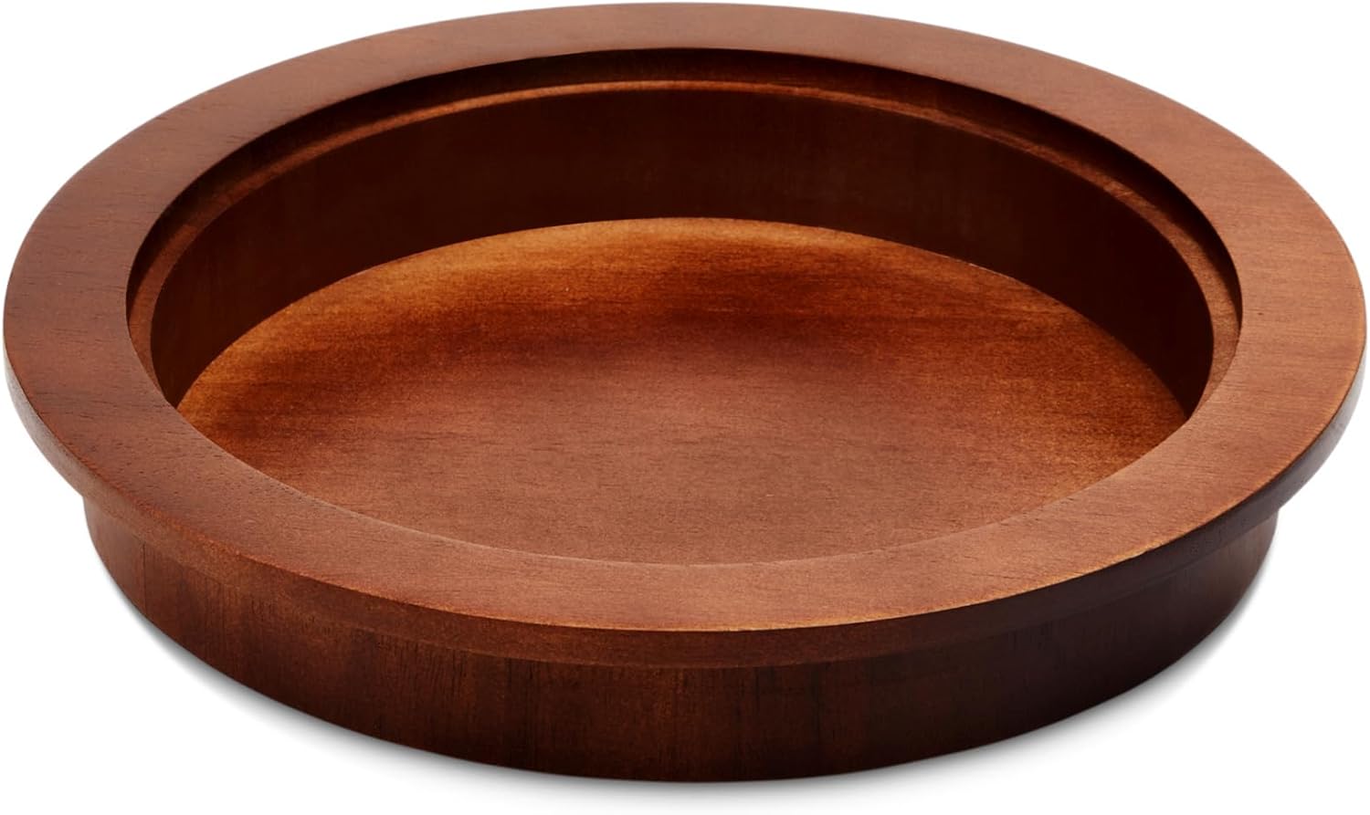 Zhehao 1 Pack Wood Communion Plate for Church, Wooden Bread and Wafers Serving Tray Church Supplies Ware