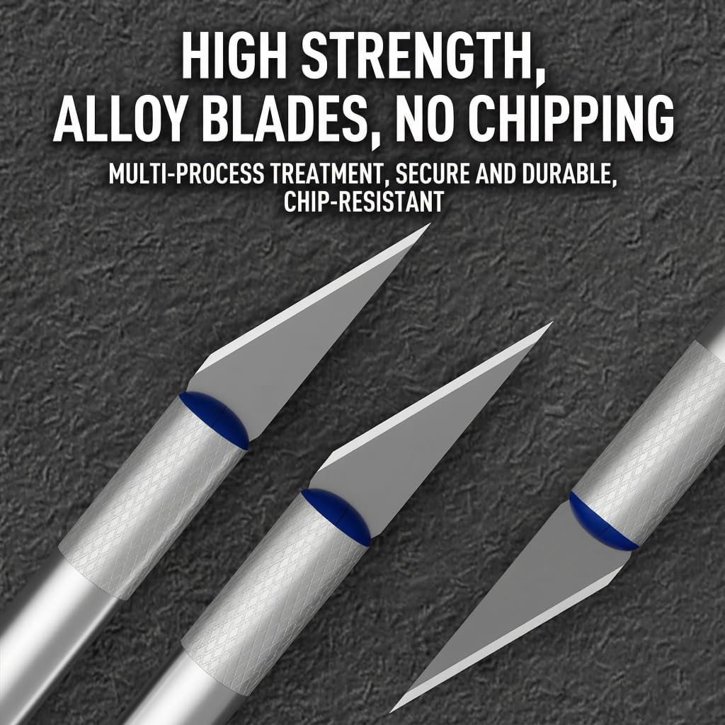 1 Pcs Craft Hobby Knife Exacto Knife with 11 Pcs Stainless Steel Blade Kit, Scrapbooking, Stencil