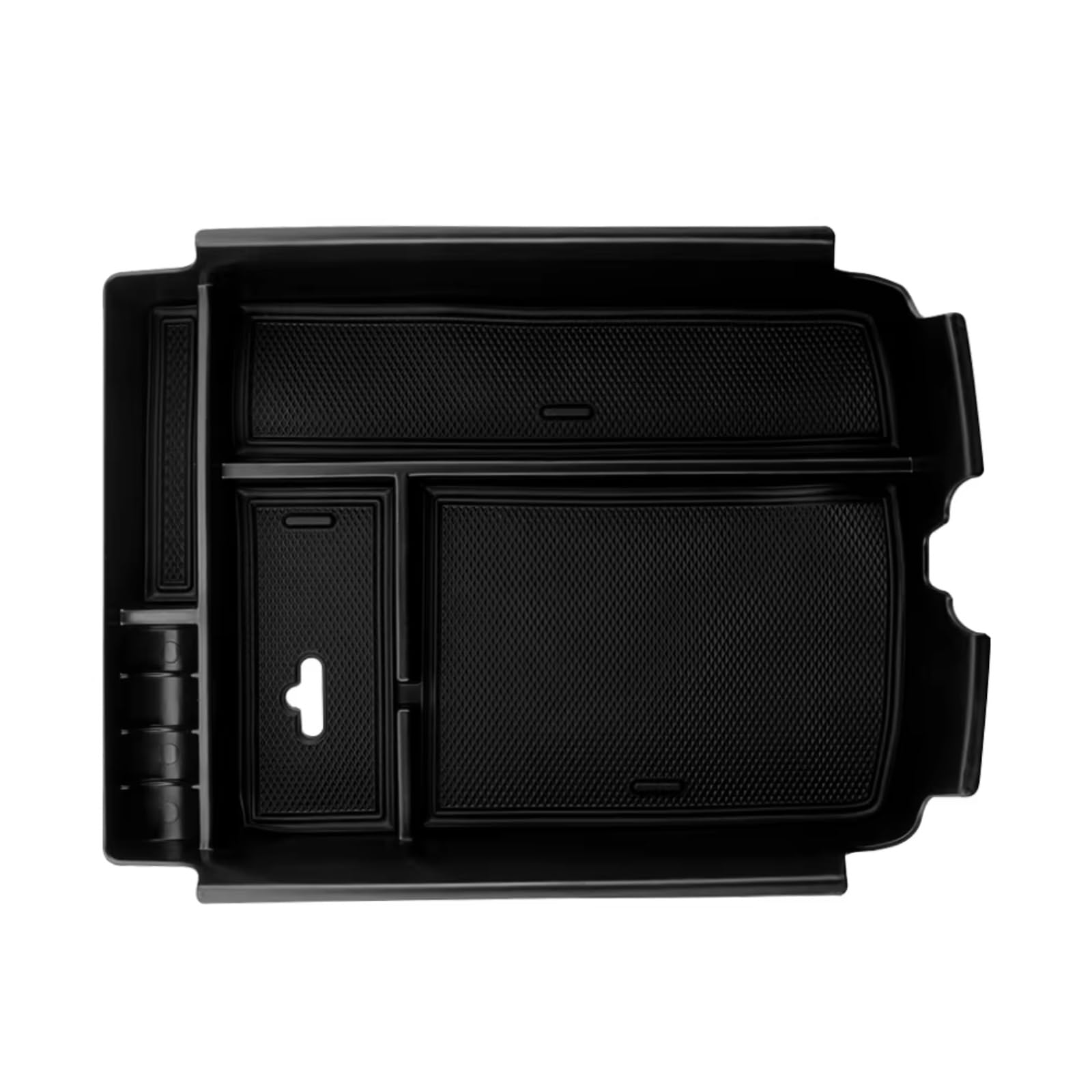 DSEQOPHH Armrest Insert Organiser Compatible With VW For Atlas For Teramont 2017-2023 1 Pcs Car Armrest Box Center Console Organizer Secondary Storage Box Tray