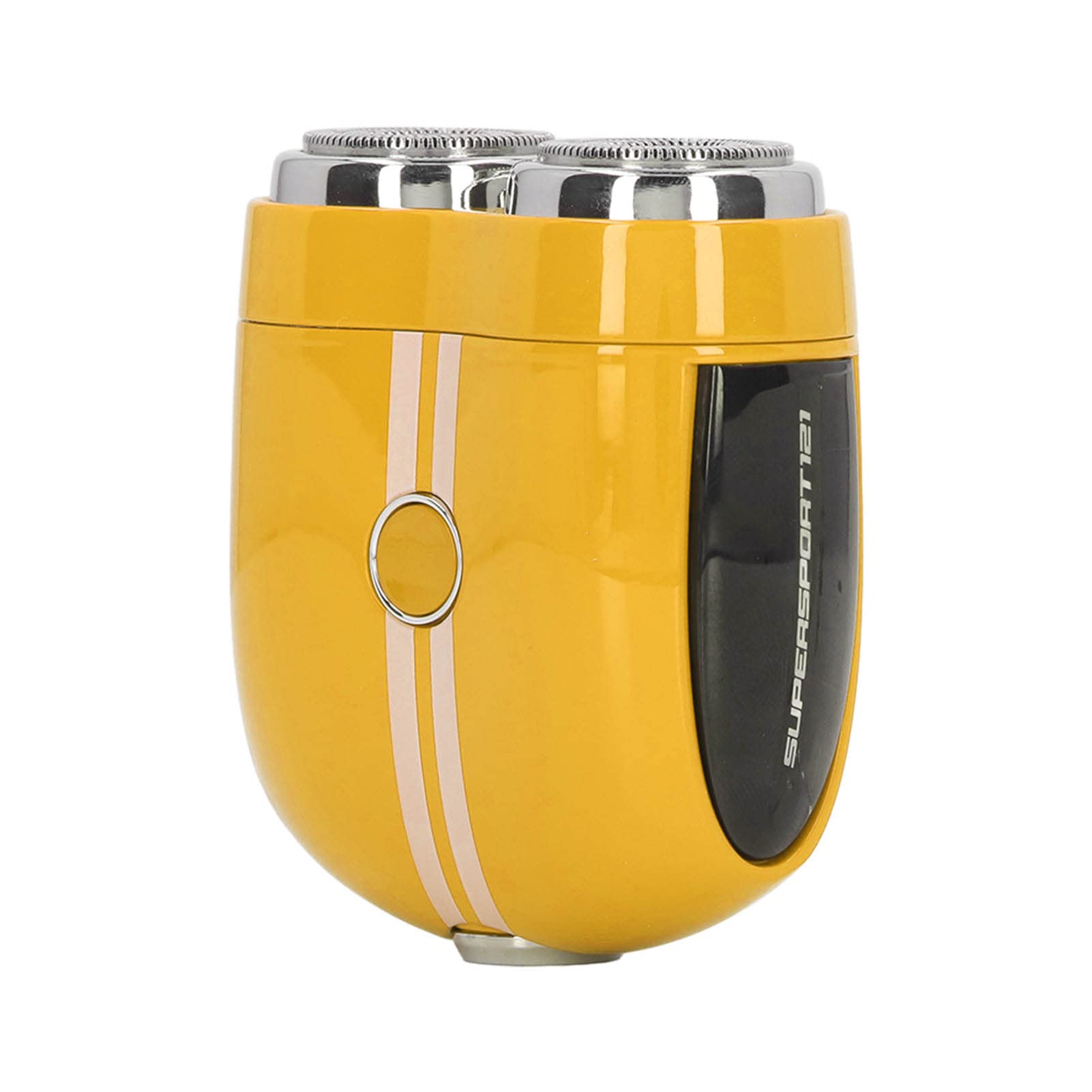 KIMISS Elektrischer Mini-Bartrasierer mit Typ-C-Aufladung, IPX7 Wasserdicht, Gebogenes Klingennetz, Nass- und Trocken-Doppelnutzung, Kompakter Bartschneider für Unterwegs (YELLOW)