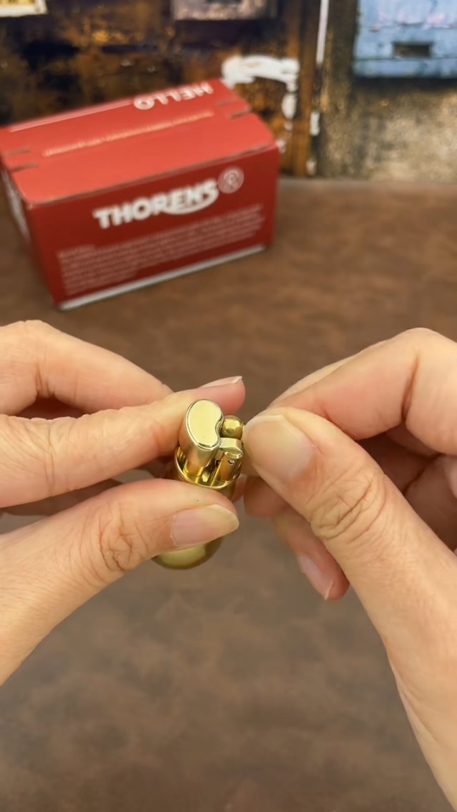 Encendedor Mini Vintage de Cobre Recargable miniatura 7
