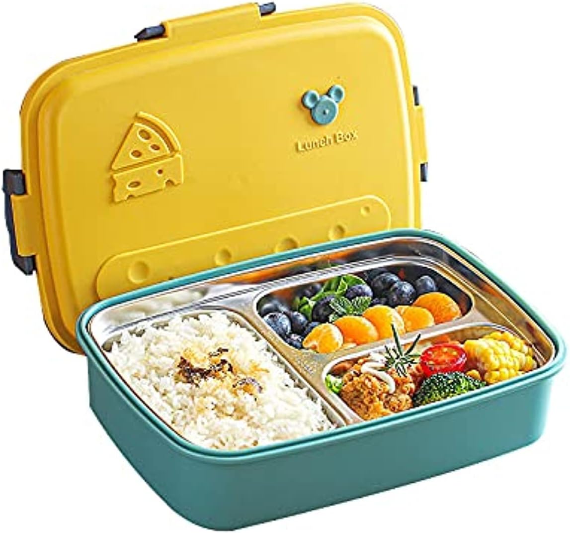 Box Lunch Box for Kids Adults Removable 304 Stainless Steel Food Heater
