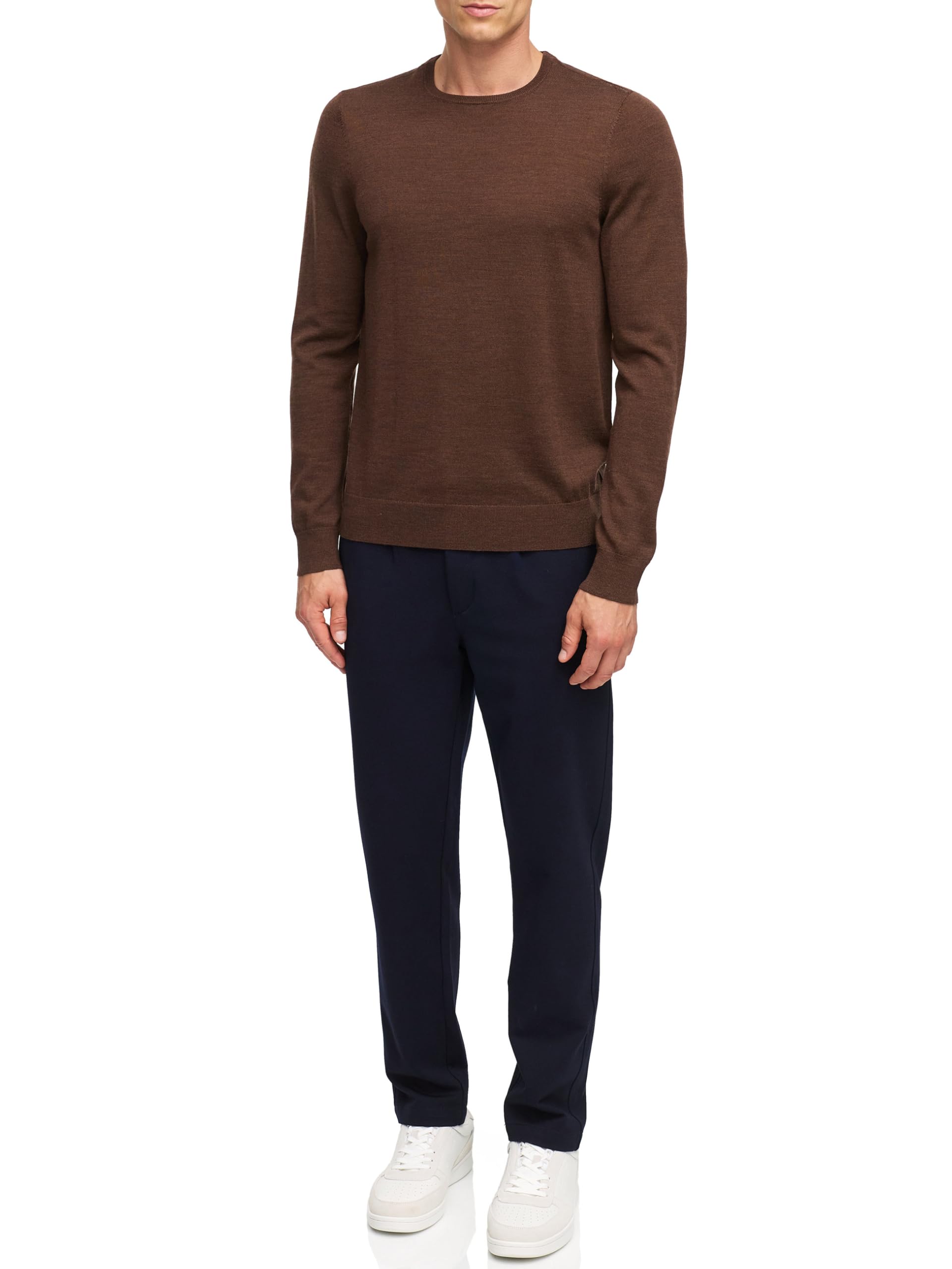 KRONSTADT KSJohannes - Jersey de punto para hombre, 100% lana merino, jersey de invierno para hombre