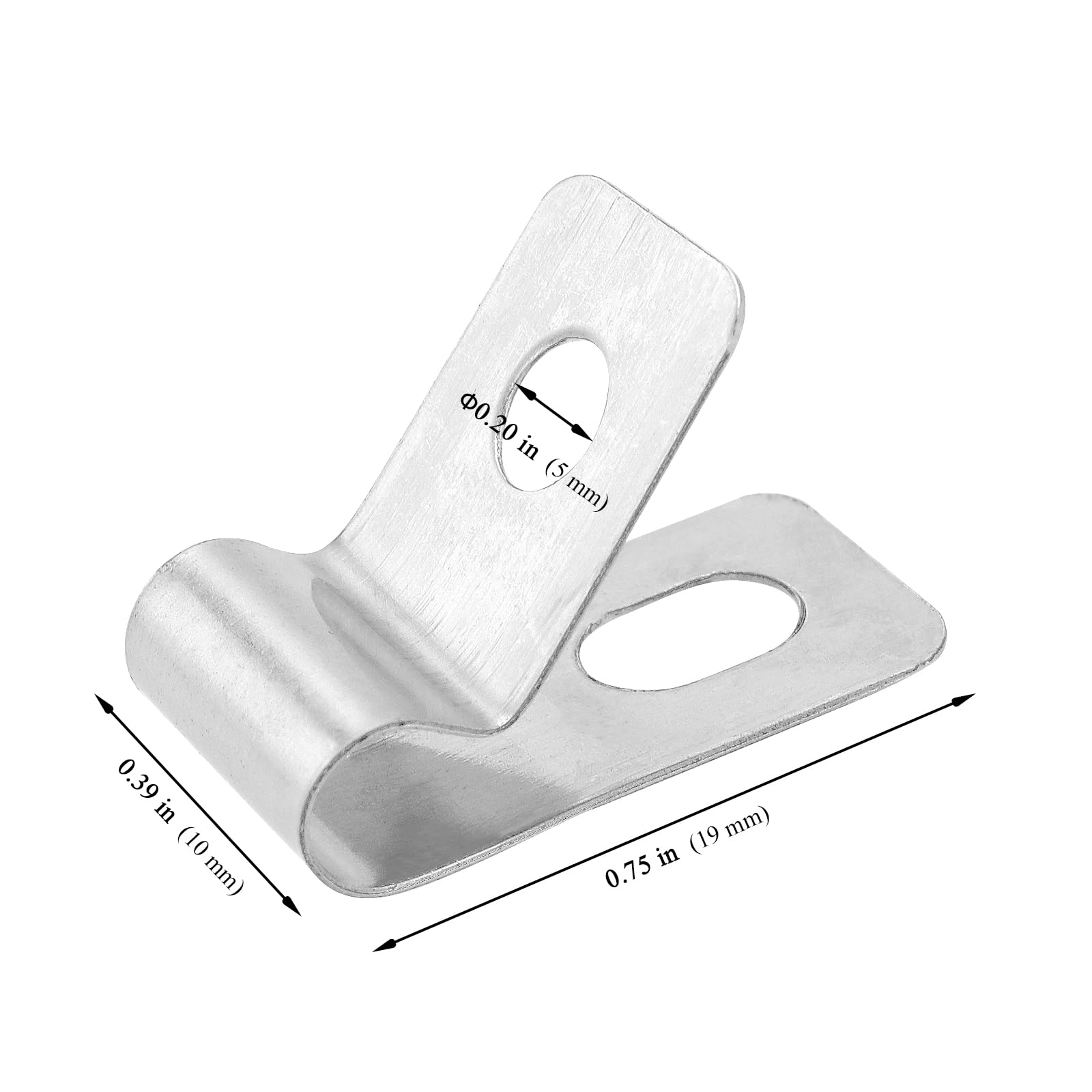 MUKSUET 200 PCS Agricultural Fencing Mounting Clips, R Type Cable Clips - Image 2