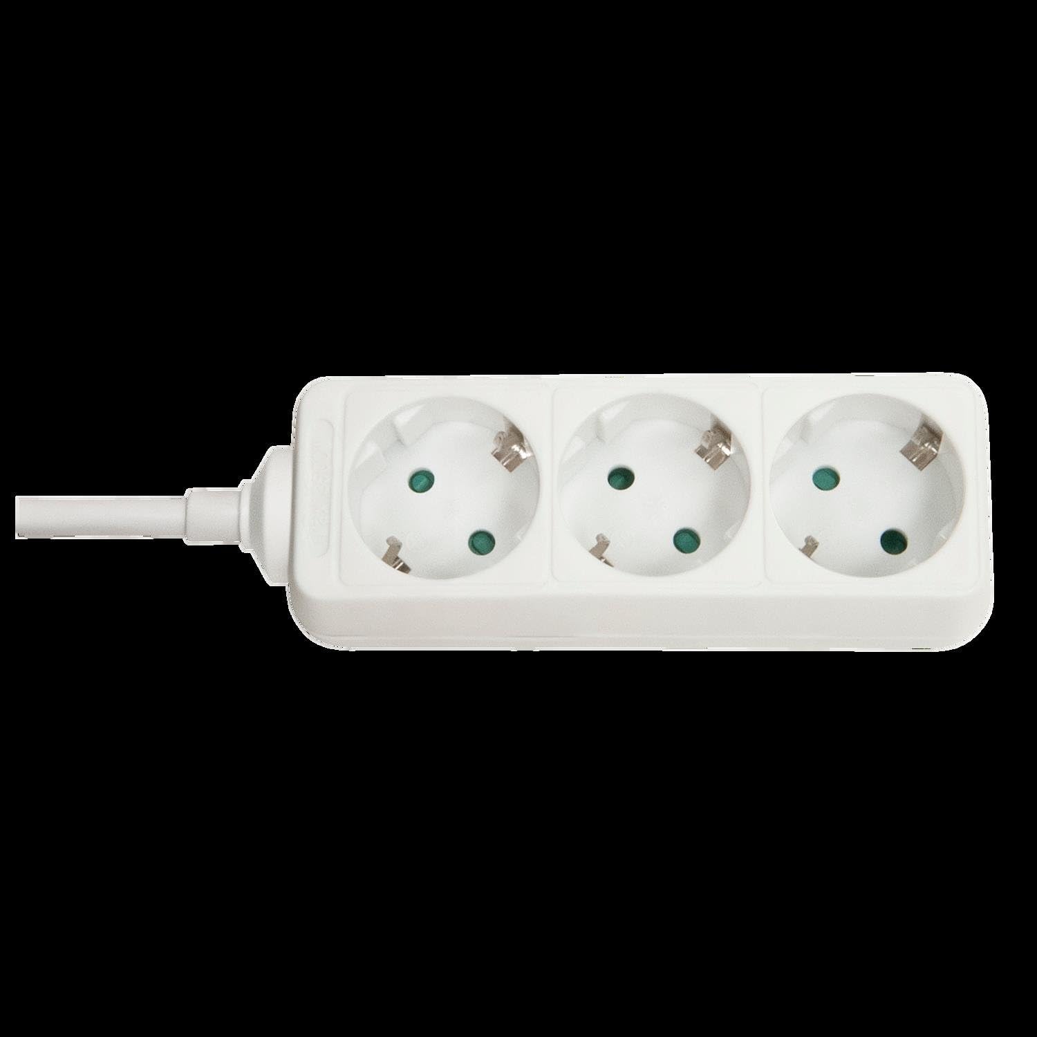 Lindy 73100 Power Strip 3 Sockets, White