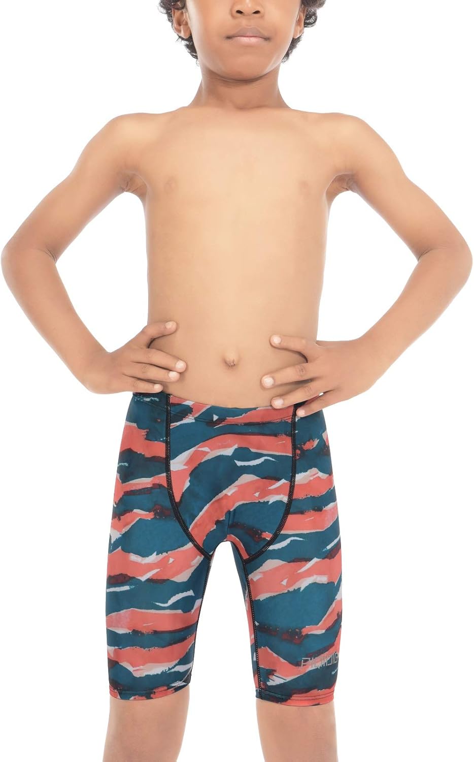 PIQIDIG Traje de baño sólido de secado rápido, pantalones cortos de natación deportivos UPF 50+ con protección solar