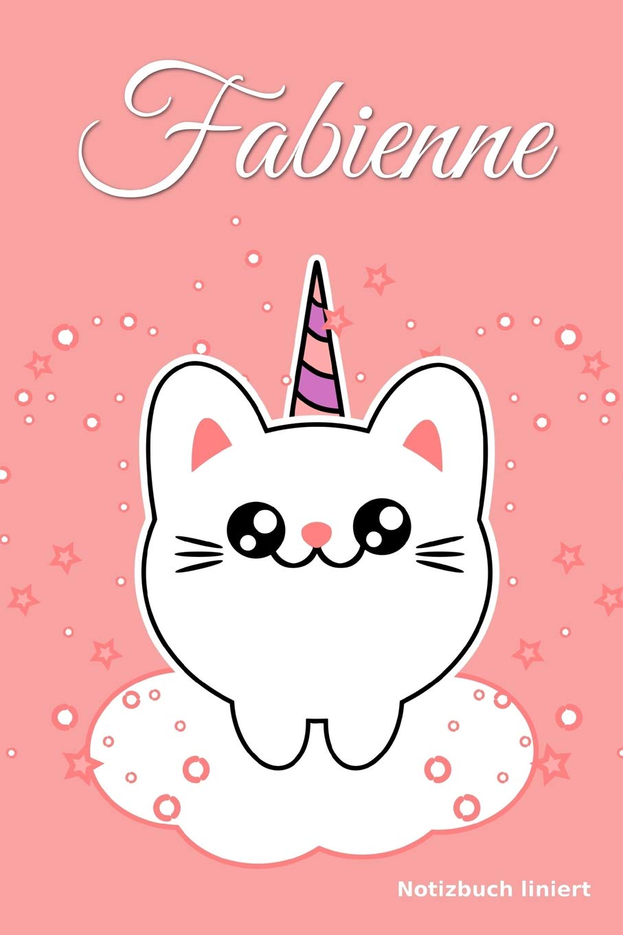 Fabienne Notizbuch liniert: Personalisiertes Notizheft I Katze I Lined Journal Notebook