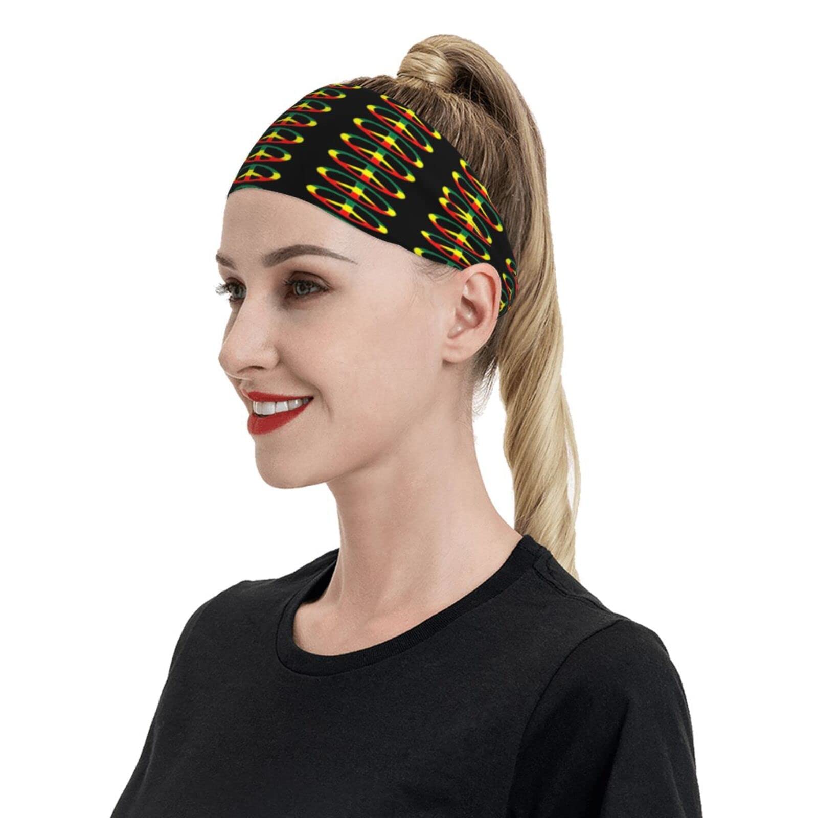 Amazon.co.jp | ヘアバンド ピース・パワー・ラスタ・レゲエ スポーツ