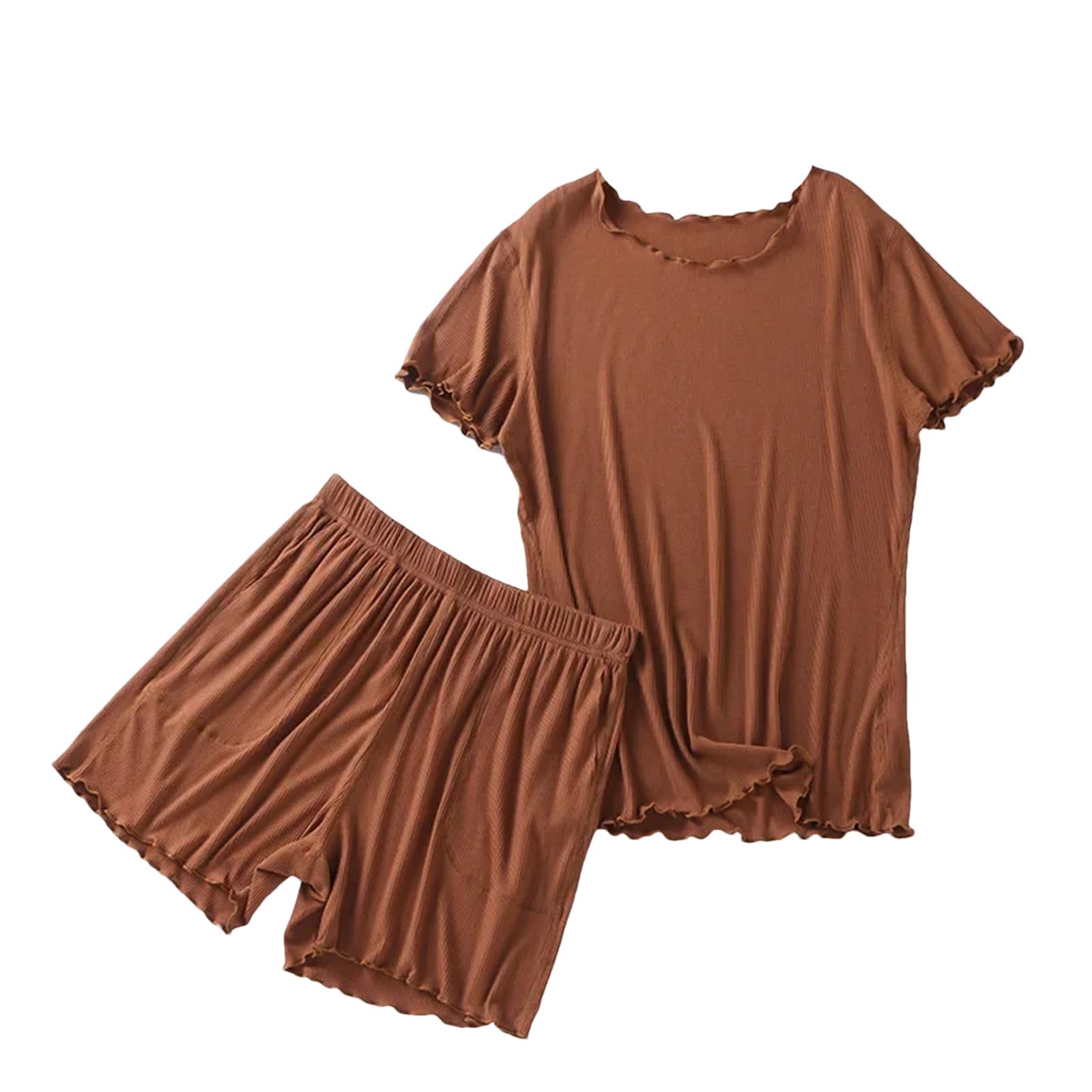 Lmtossey Pijamas para mujer, casuales, de talla grande, holgada, cómoda, para mujer