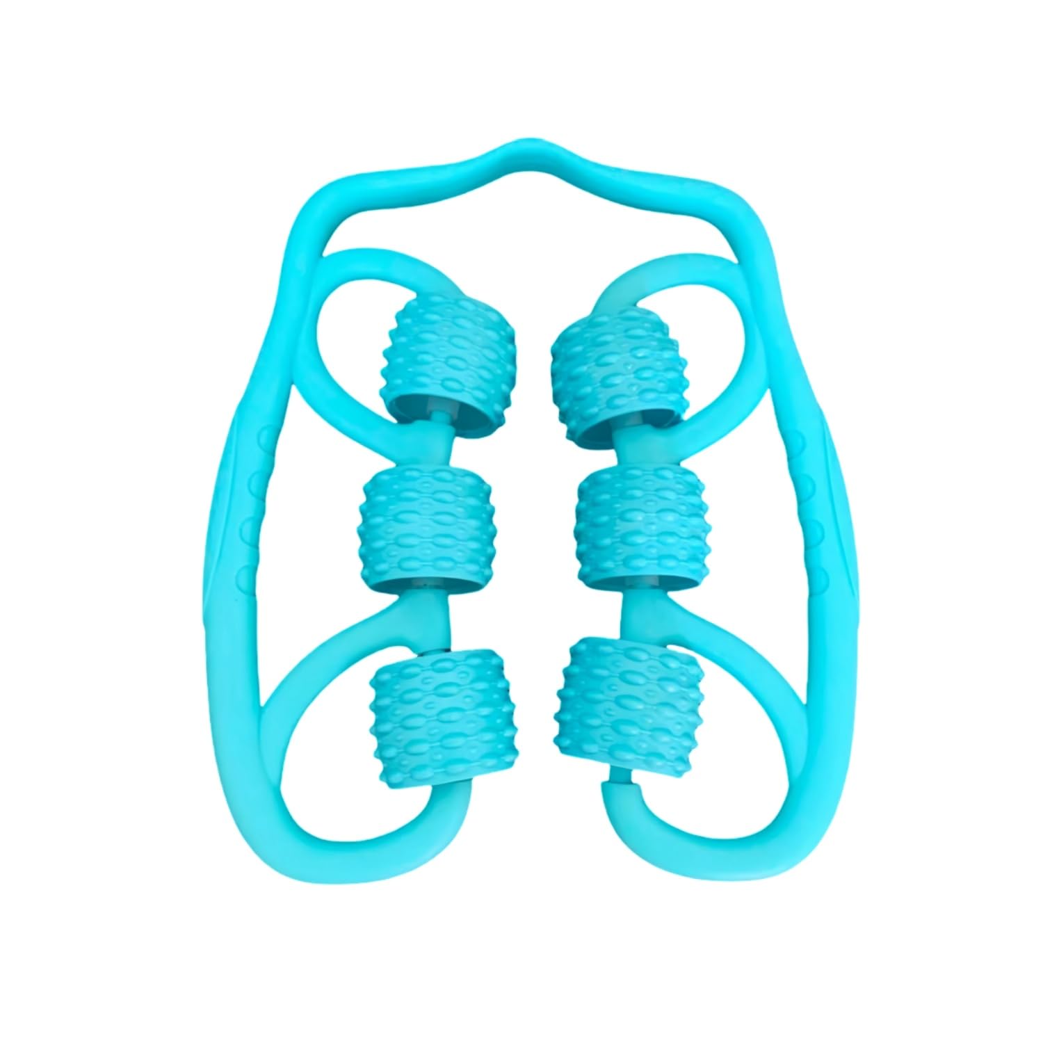 ZYEUGYXA 6-Wheel Muscle Roller – Deep Tissue Fascia Massage Tool for Legs, Arms & Thighs, Cellulite Massager for Muscle Relief & Recovery