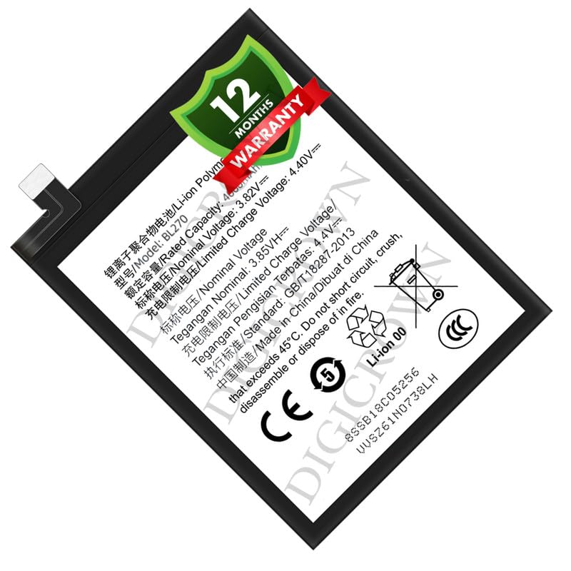 Image of Original BL270 Battery Compatible for Motorola Moto E5 | Motorola Moto G6 Play - (4000mAh) - 1 Year Warranty