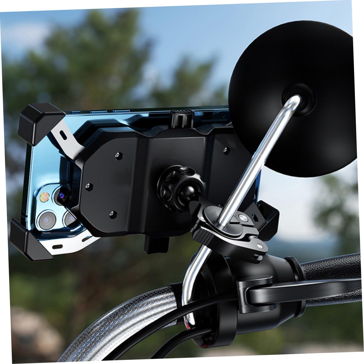 Support Téléphone Pour Guidon Vélo – Alliage Aluminium Rouge, Universel Pour Vélo, Scooter, VTT - 8