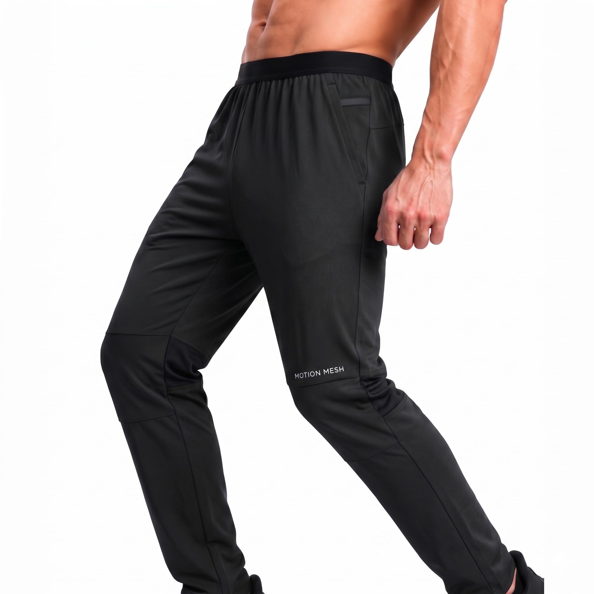 elevar Men’s ReactFit™ Track Pants | India’s 1st Motion-Adaptive All-Purpose Performance Tracks | Breathable Quick Dry Fabric, Zip Pockets for Gym, Sports, Running & Everyday Wear-picture-39