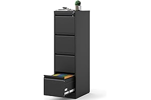 AQY 4 Drawer File Cabinet with Lock: Secure and Spacious Storage for Your Home Office