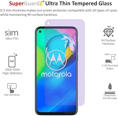 Miniatura 3 de S.G. para Motorola Moto G Stylus (2021) NO para Moto G Stylus (2020) Protector de pantalla de vidrio templado antiluz azul protección ocular,