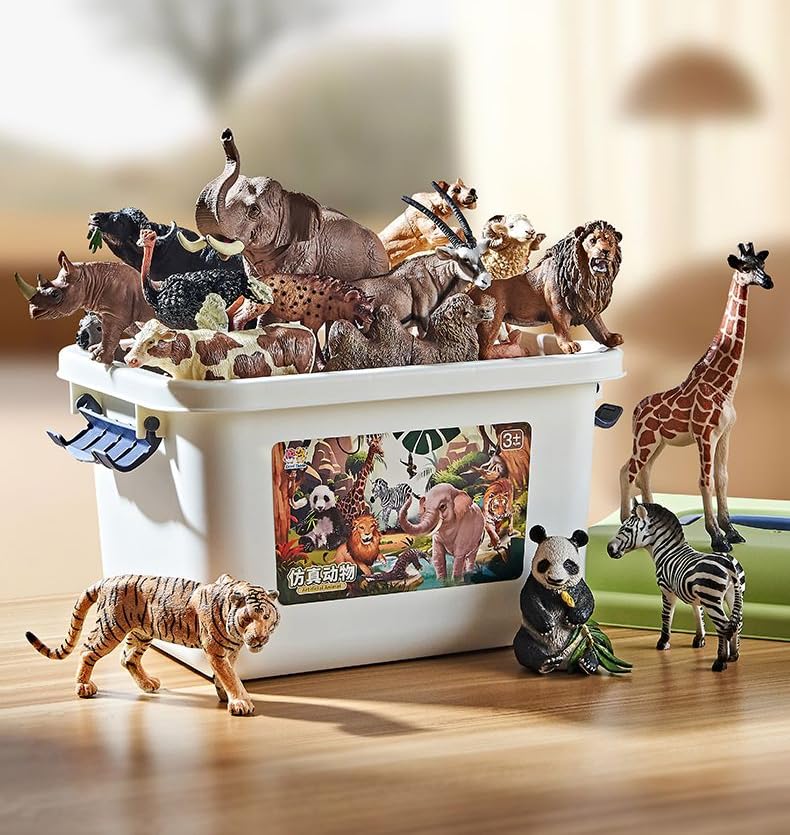 Amazon.co.jp: Raineed 17PCSミニ農場動物フィギュアセット 動物