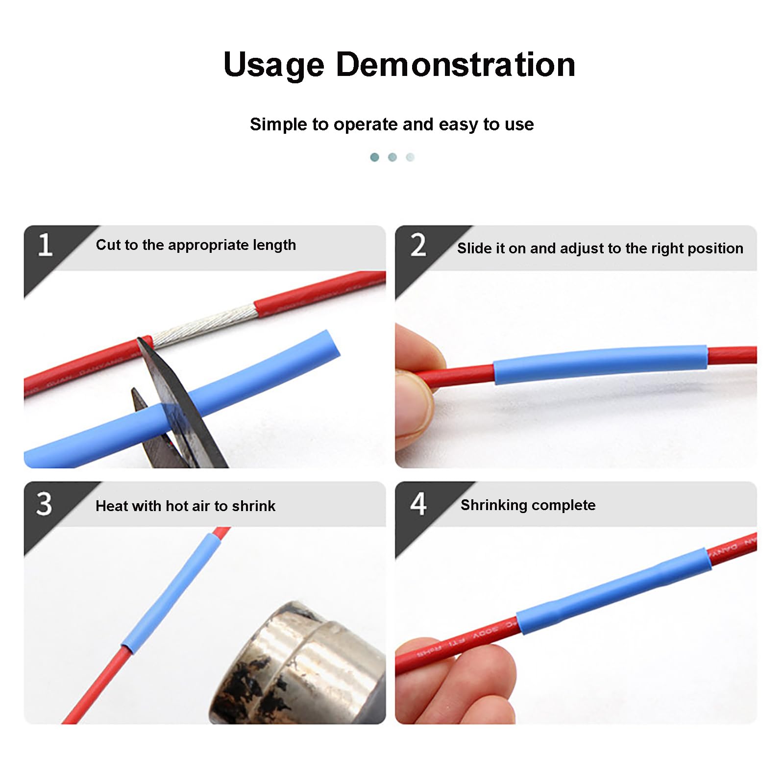 Guaina Termorestringente 1,7:1 per Isolamento Cavi-10mm Dia 10m | Riparazione Elettrica Flessibile Organizzazione Cavi