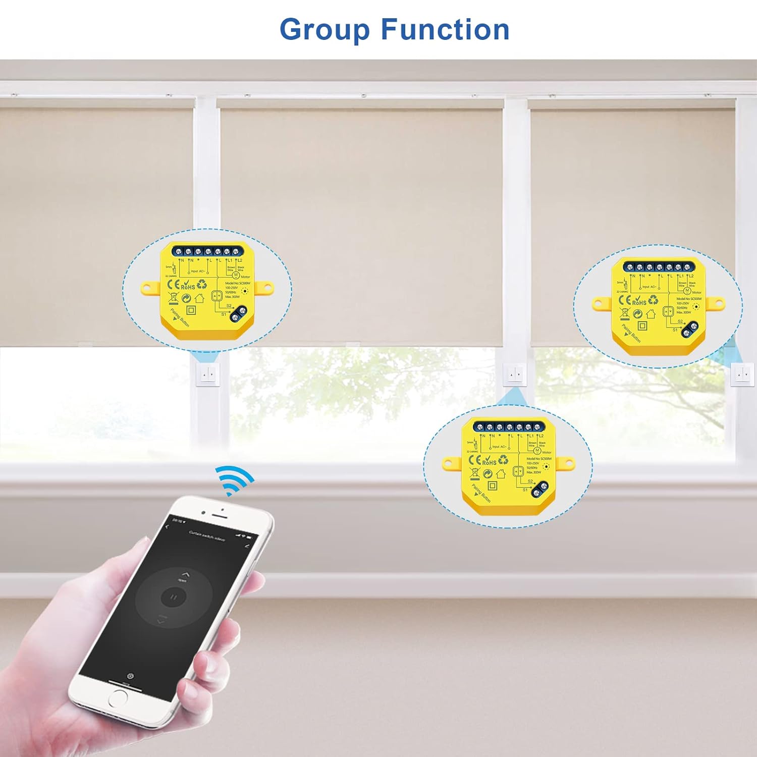 Controlling multiple LoraTap modules with group function