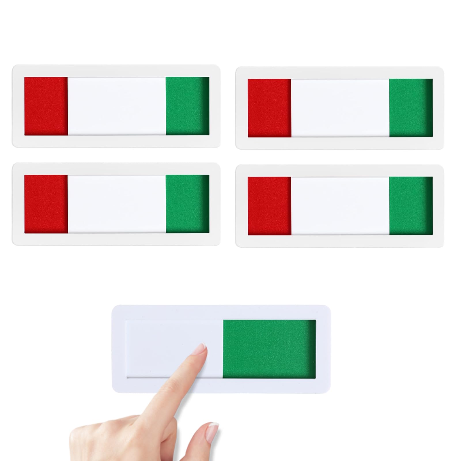 4 placas en blanco para puerta de oficina con texto en alemán "Bitte nicht stören Schild Bitte nicht stören, Selbstklebend Schiefunktion 15x6CM, Besuchschild Toilette, Blanko Statusschild für Büro