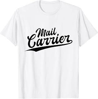 Retro Swoosh Job Title - Mail Carrier T-Shirt