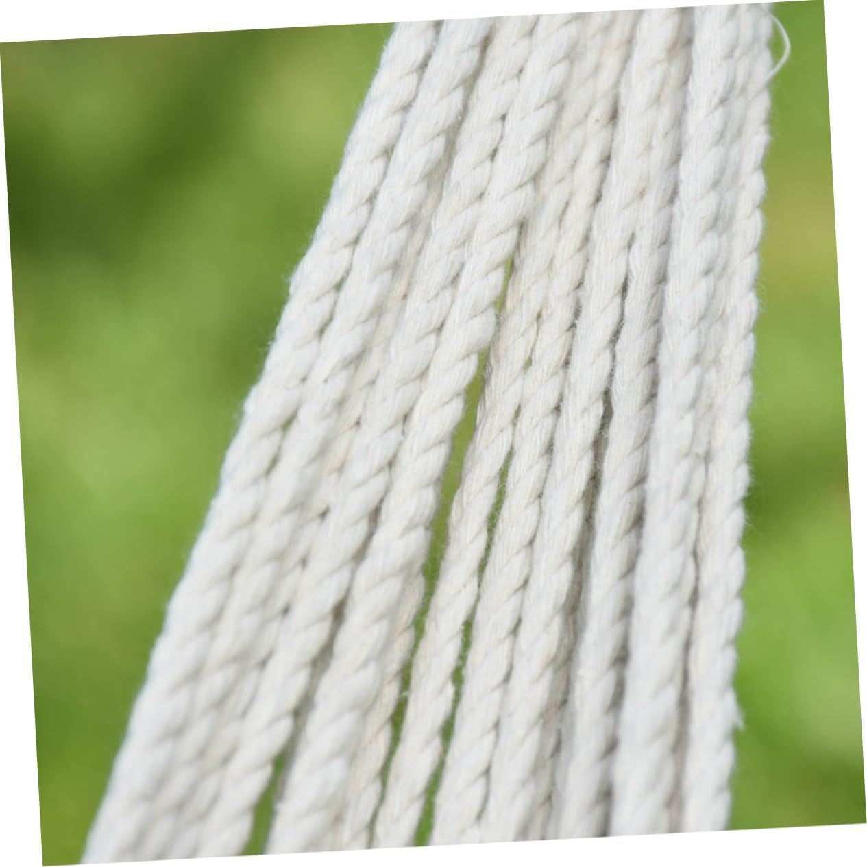 Mikikit Canvas Swing Hammock Camping Hammock Bind Rope Outdoor Hanging Chair for Adults