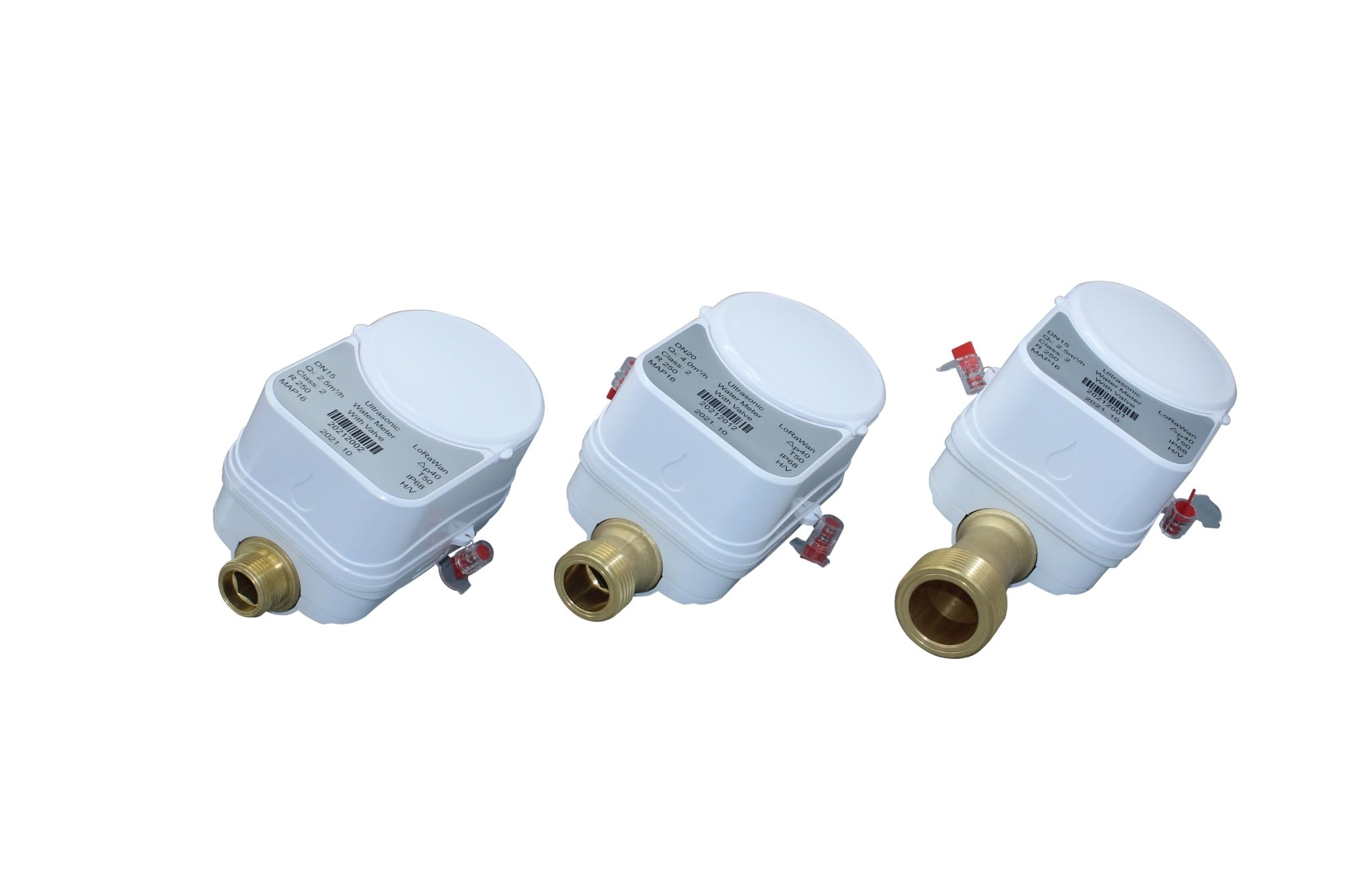 Caudalímetro Electromagnético Medidor de flujo agua ultrasónico inteligente con control por aplicación Tuya Zigbee(Class B DN25)
