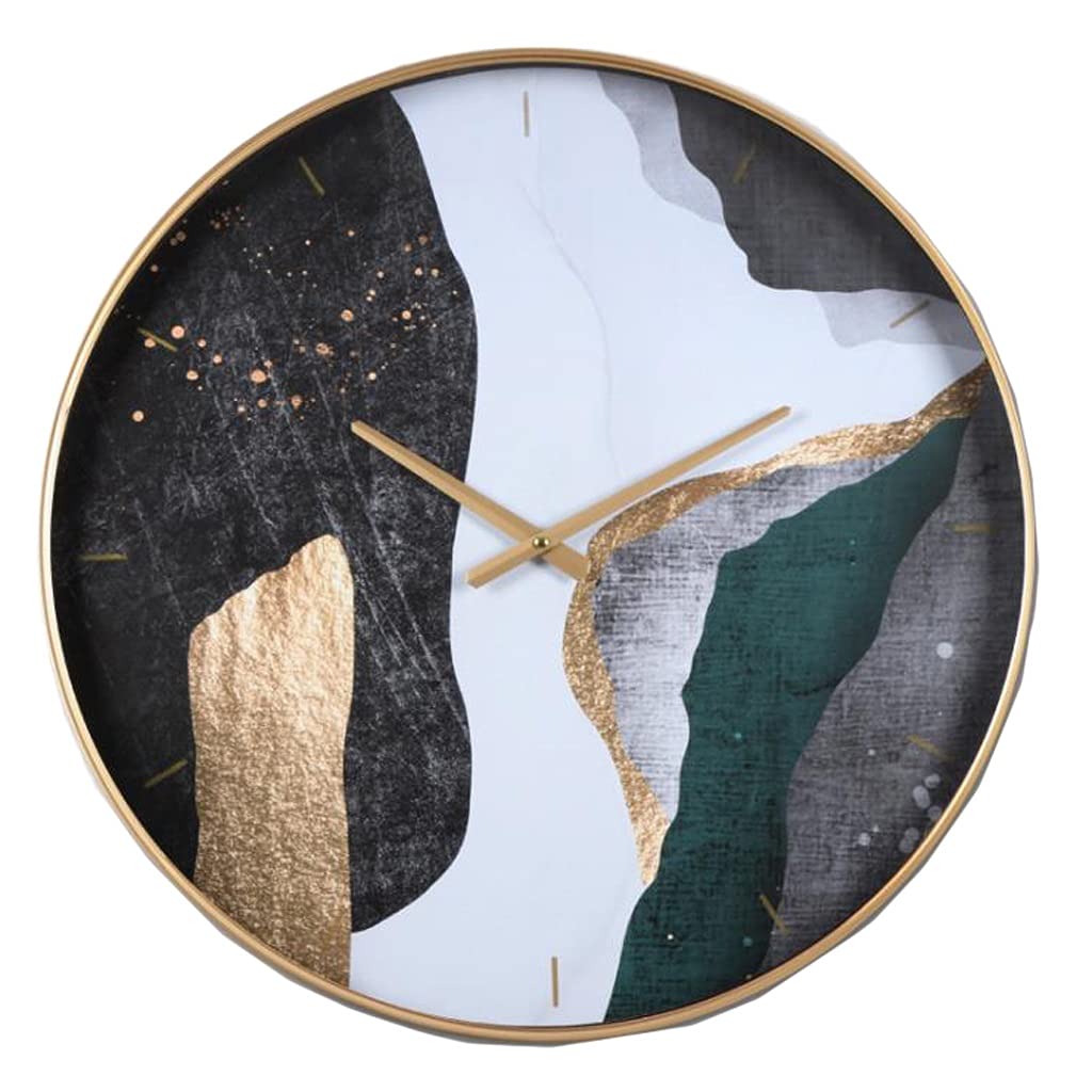 Horloge de salle de séjour noire sans bruit mécanisme quartz pour maison