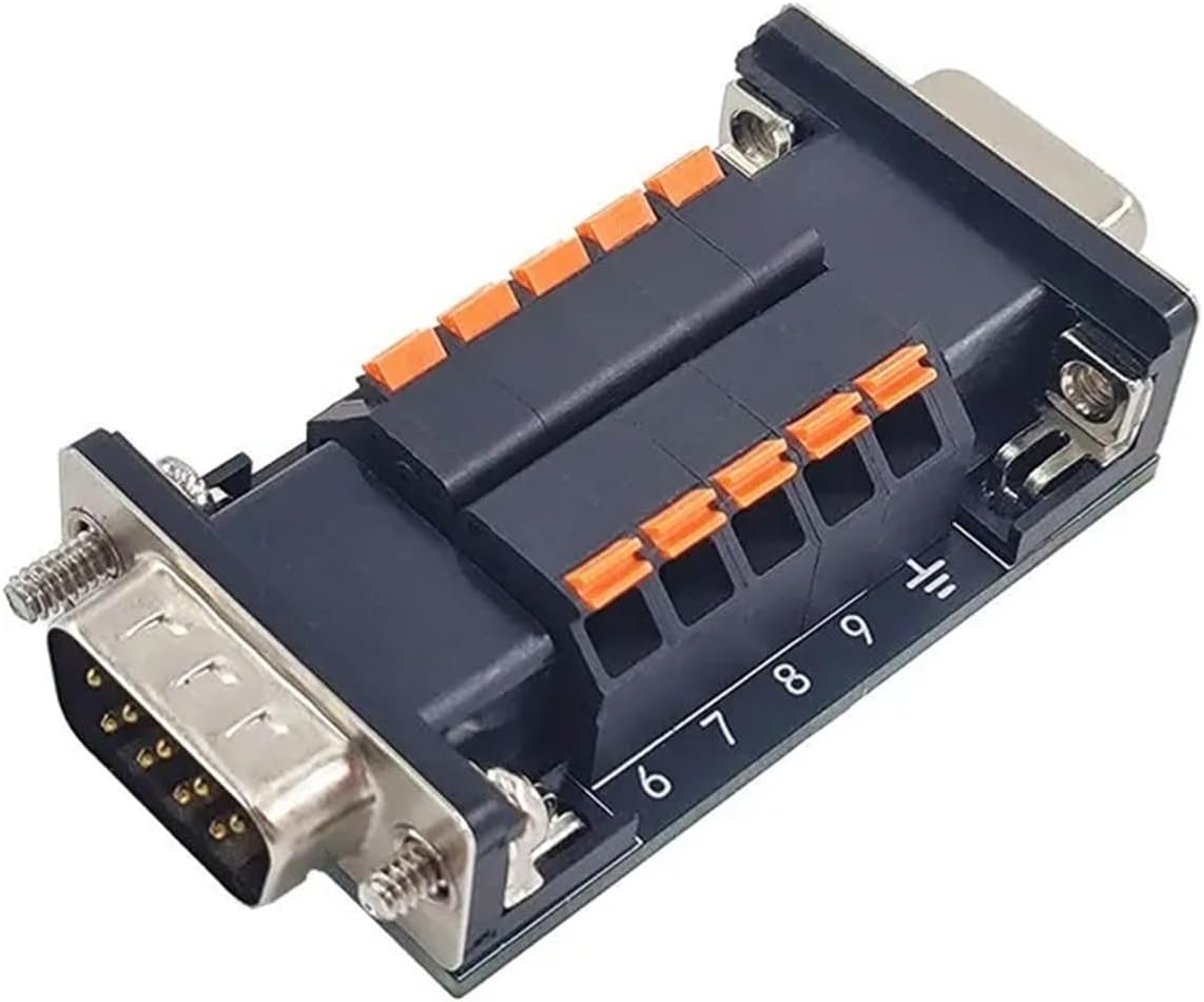 DB37 DB9 DB15 DB25 DB26 Male to Female Adapter Plate Relay Terminal Block Screw/Spring Type No Welding Double Head Board(DB25)