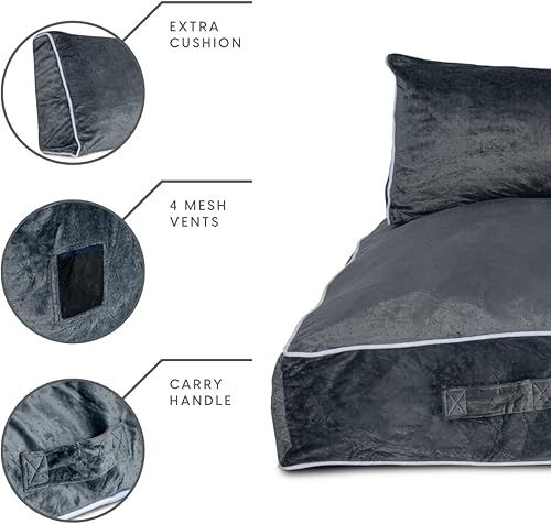 Miniatura 5 de Milliard Almohadilla de choque de lujo, puf, almohadilla sensorial con bloques de espuma para niños y adultos con funda lavable (5 pies x 4.5 pies)