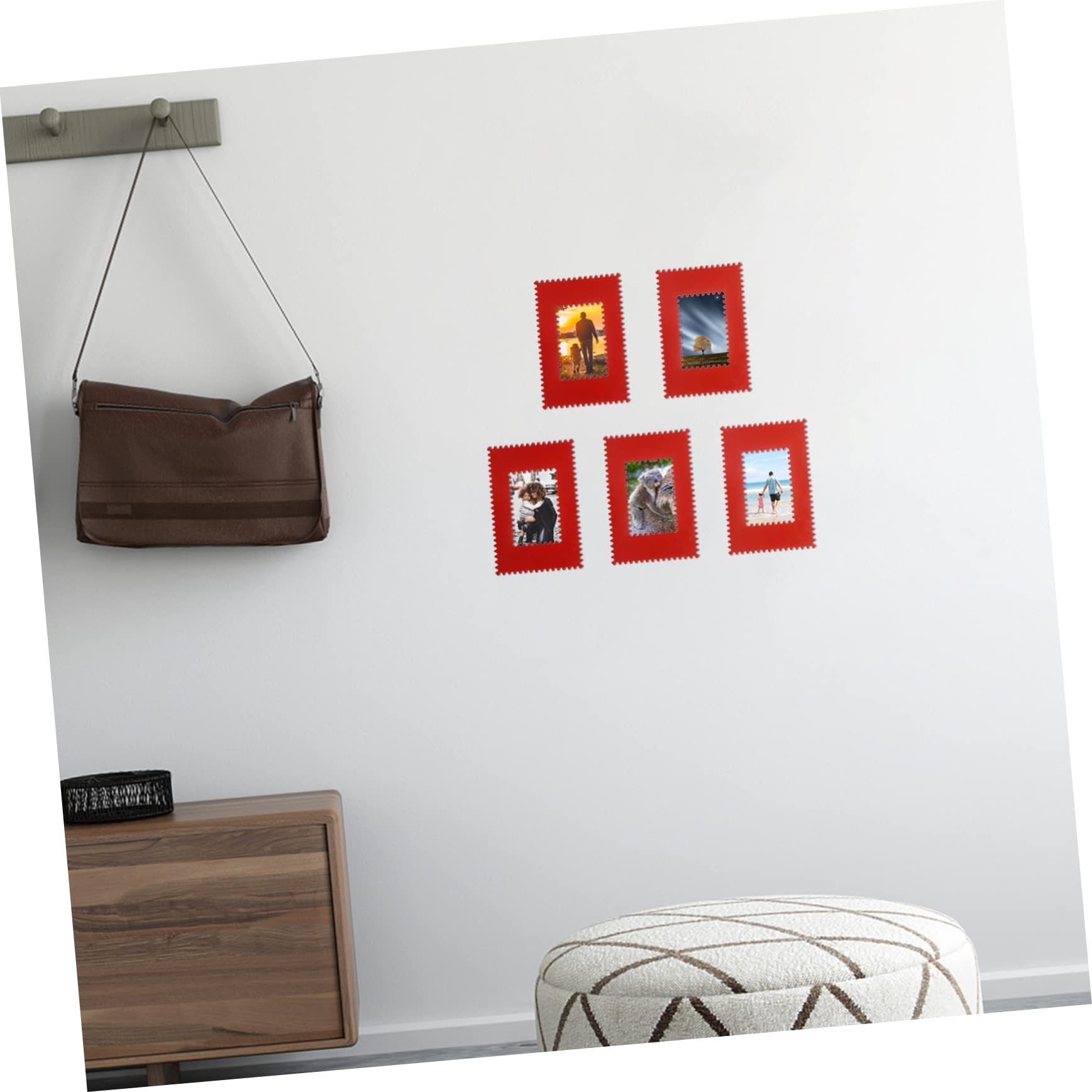 Ciieeo 5 Pcs Wavy Magnetic Picture Frame Creative Photo Holder for Home Decor Soft Design for Displaying Cherished Memories