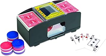 Jobar Easy Automatic 2 Deck Playing Card Shuffler Machine