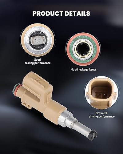 Miniatura 5 de 8 inyectores de combustible SCITOO de 12 agujeros aptos para Toyota Tundra 2007  para Toyota Tundra 2008  23250-381023209-0911023209-39135FJ1085