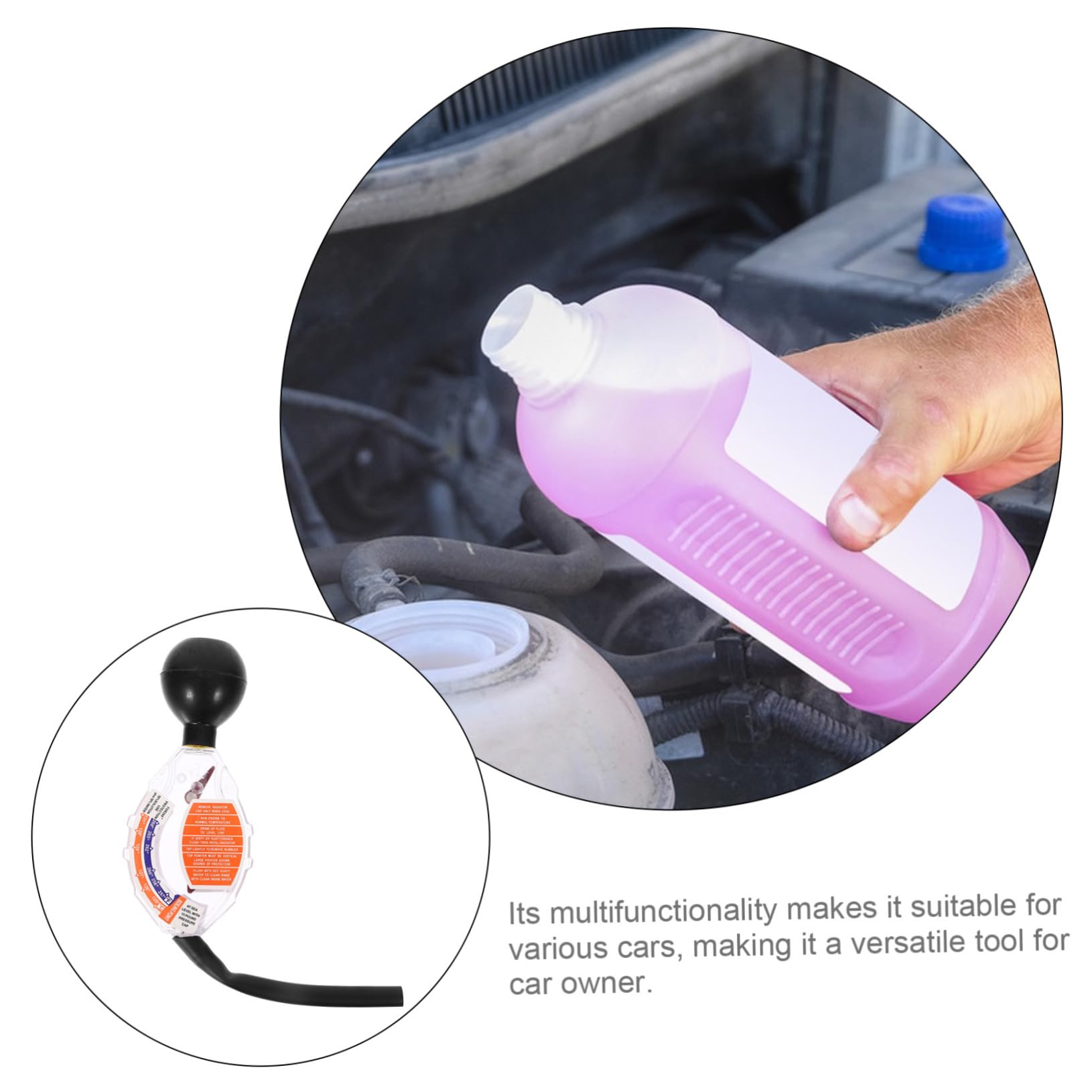 MAGICLULU 5 Teiliger Batterietester Auto Kühlmitteltester Dichte Frostschutzwerkzeug Hydrometer Wassertester Für Kühlmittel Kühler Zifferblatt Frostschutztester Autokühlung