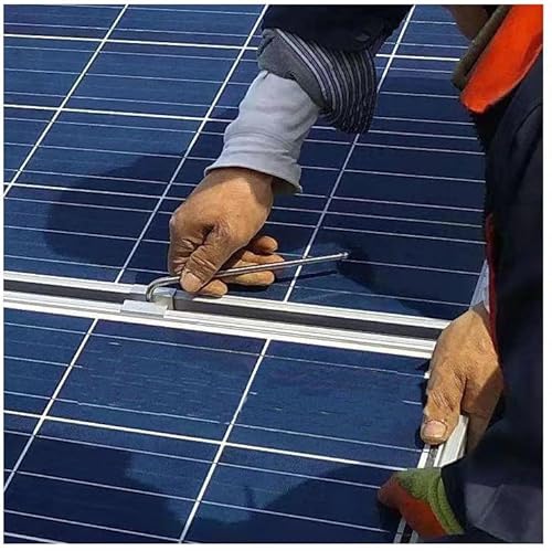 Braçadeiras de painel solar, suportes Z de montagem em painel solar de alumínio, braçadeira de extre