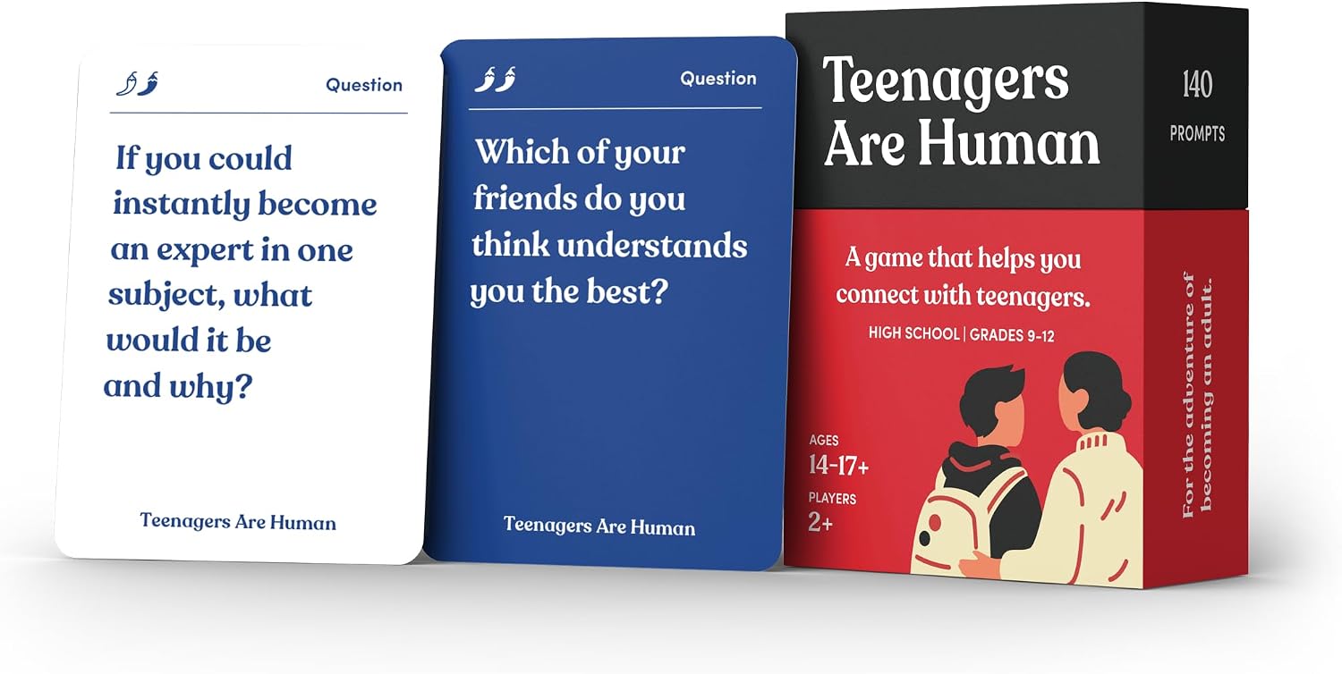 Teenagers are Human Conversation Cards for Teens, Grades 9 to 12, 140 Cards