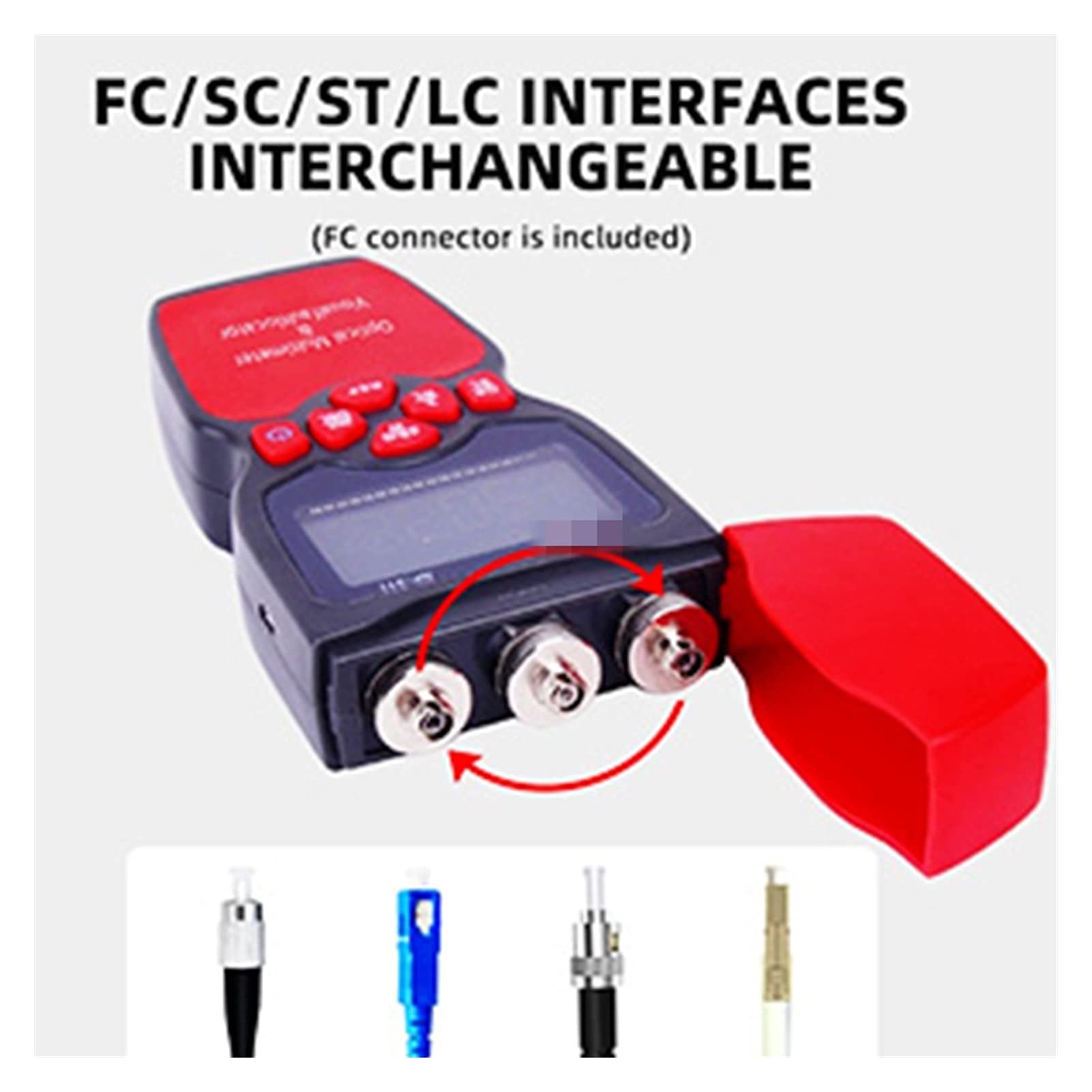 Rilevatore cavi elettrici, Tester ottico for fibra ottica ottica 3-in-1 ottica tester ottico Tester Guasto Guasto visivo