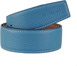 Cinturones de cuero genuino reversibles para hombres/mujeres correa de cinturón de repuesto sin hebilla 32mm/34mm/38mm de ancho