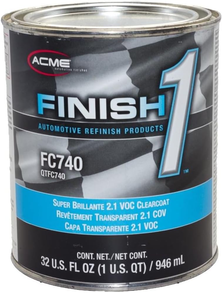 2.1 VOC Clearcoat 1 Quart Kit auto Paint Restoration car Paint Supplies c