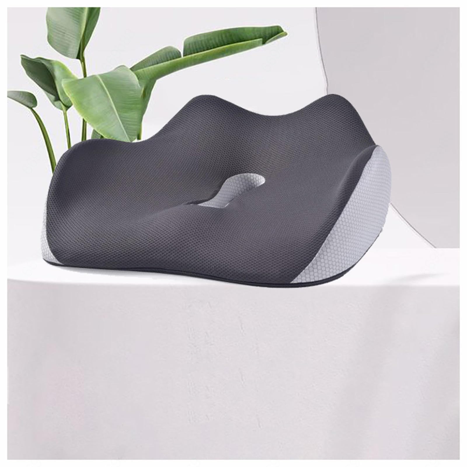 HAZARA Cojín Antiescaras, Cojin Hemoreoides Mujer Lavable Ergonómico, Cojin Ortopedico para Largas Horas Sentadas En La Oficina,Automóvil,A-Gray