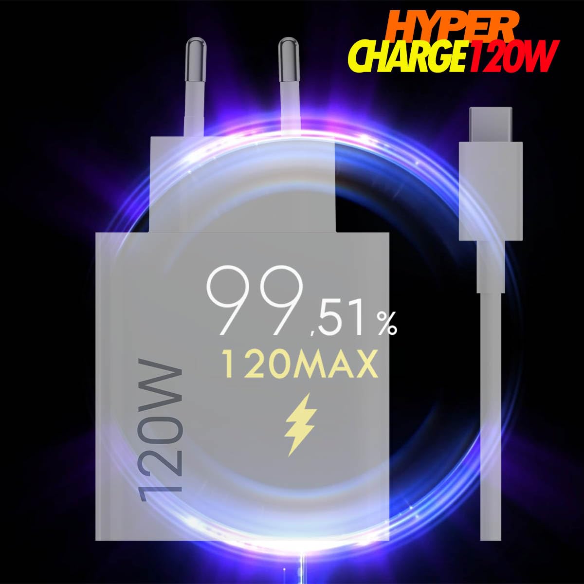 Caricabatterie Hypercharge da 120 W per Xiaomi MDY-14-EE USB C cavo di ricarica GaN rapido adattatore turbo per Xiaomi 17 17Pro 15T 15 15 Ultra 14T 14 14Pro 13T 13 12 Redmi Note 15 14 13