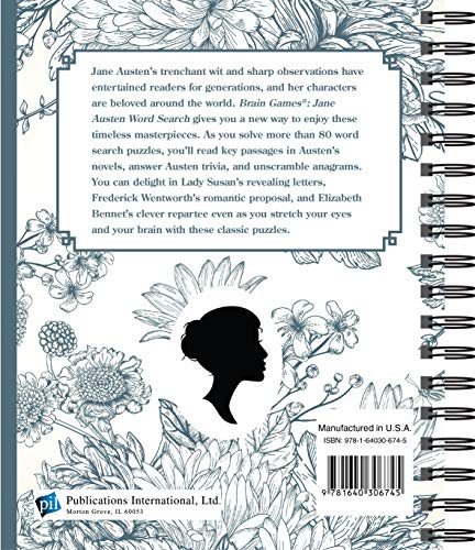 Brain Games - Jane Austen Word Search: How Well Do You Know These Timeless Classics? Volume 1