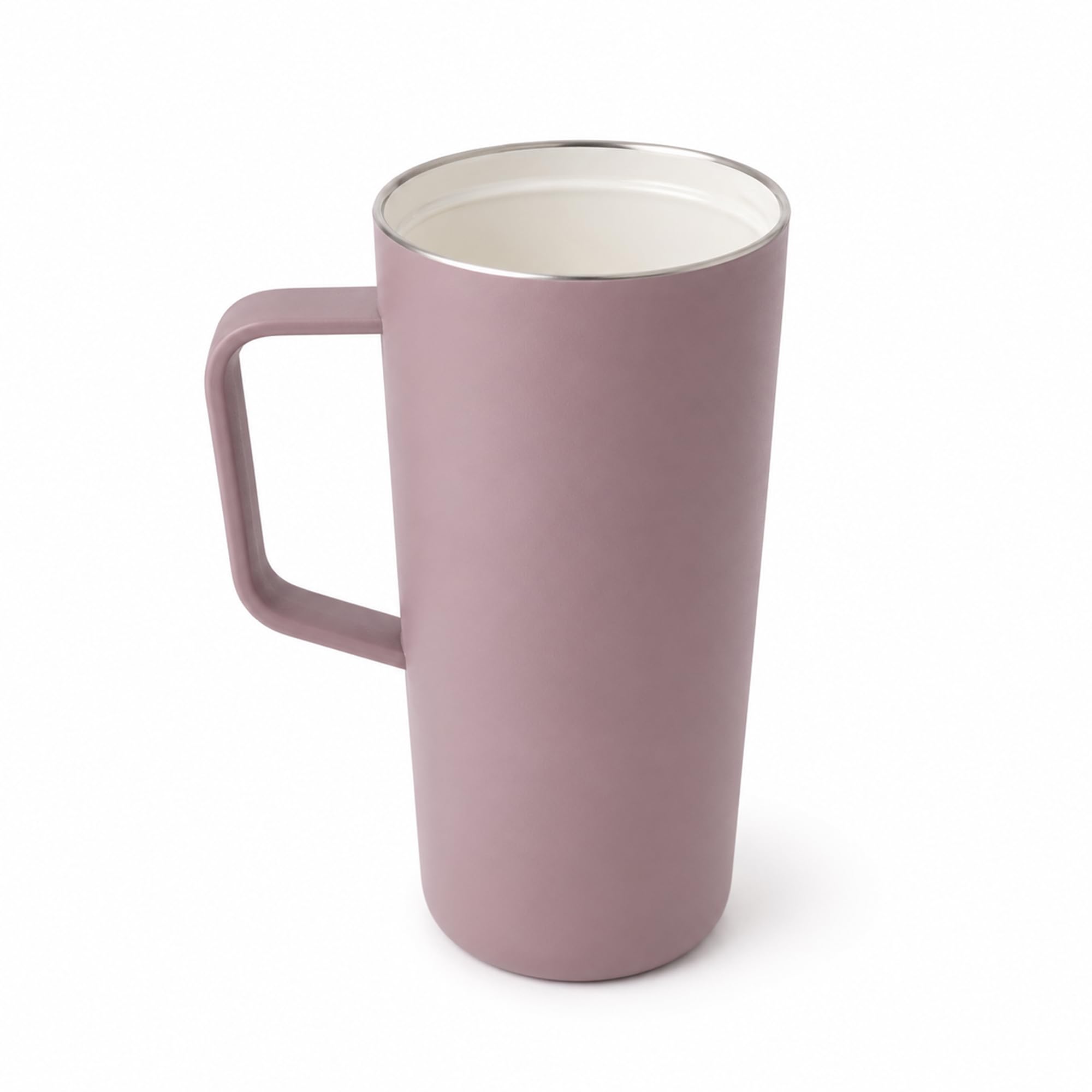 RAGSY MOSHI Tumbler Thermobecher 600ml mit Keramikbeschichtung – 2-in-1 Isolierbecher mit Strohhalm & Trinköffnung, Doppelwandiger Edelstahl Kaffeebecher To Go, Auslaufsicher, BPA-Frei, Lilac