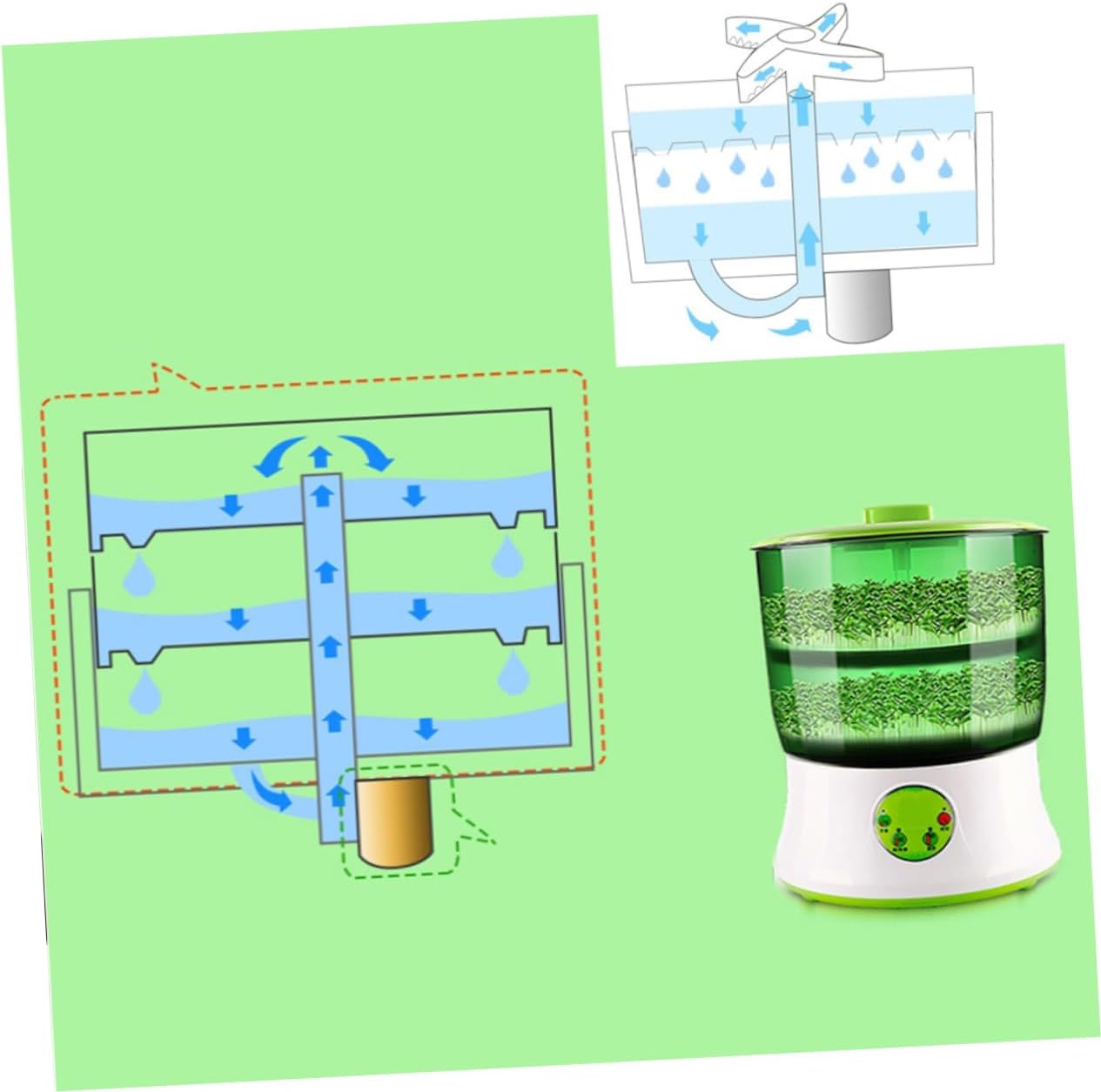 110v Machine Microcomputer Control Automatic Water Circulation Energy Efficient for Home