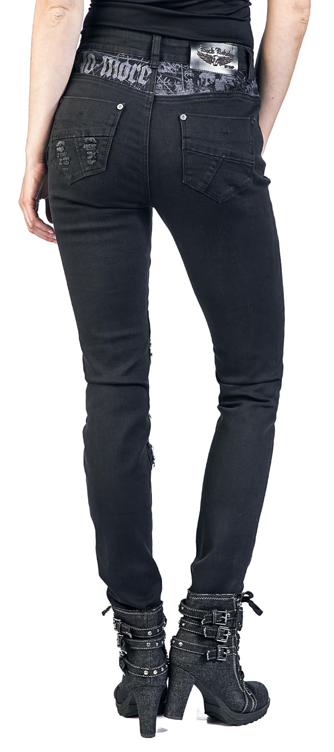 Rock Rebel by EMP Damen Jeans mit Prints und Rissen