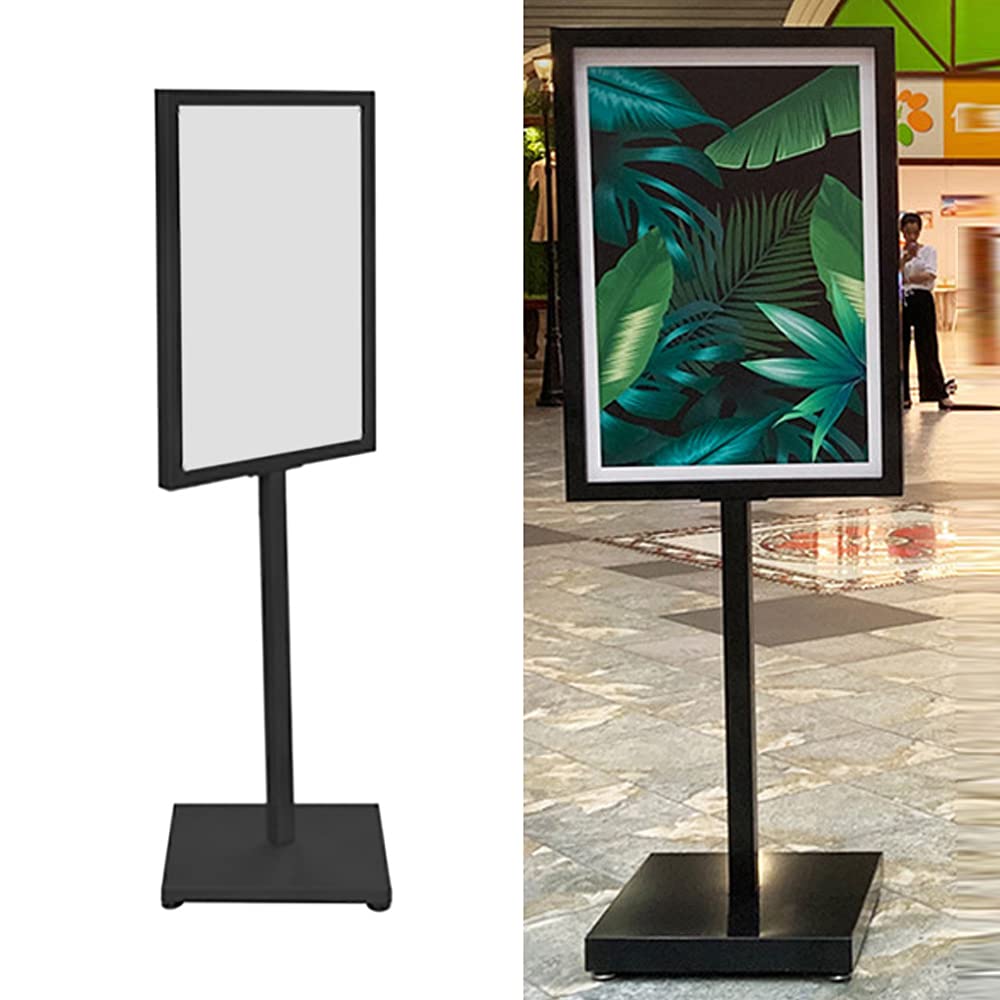 Customer Stop - Soporte de pie de hierro para publicidad en bares, restaurantes, restaurantes, bibliotecas, supermercados, cafeterías, 65 x 90 cm