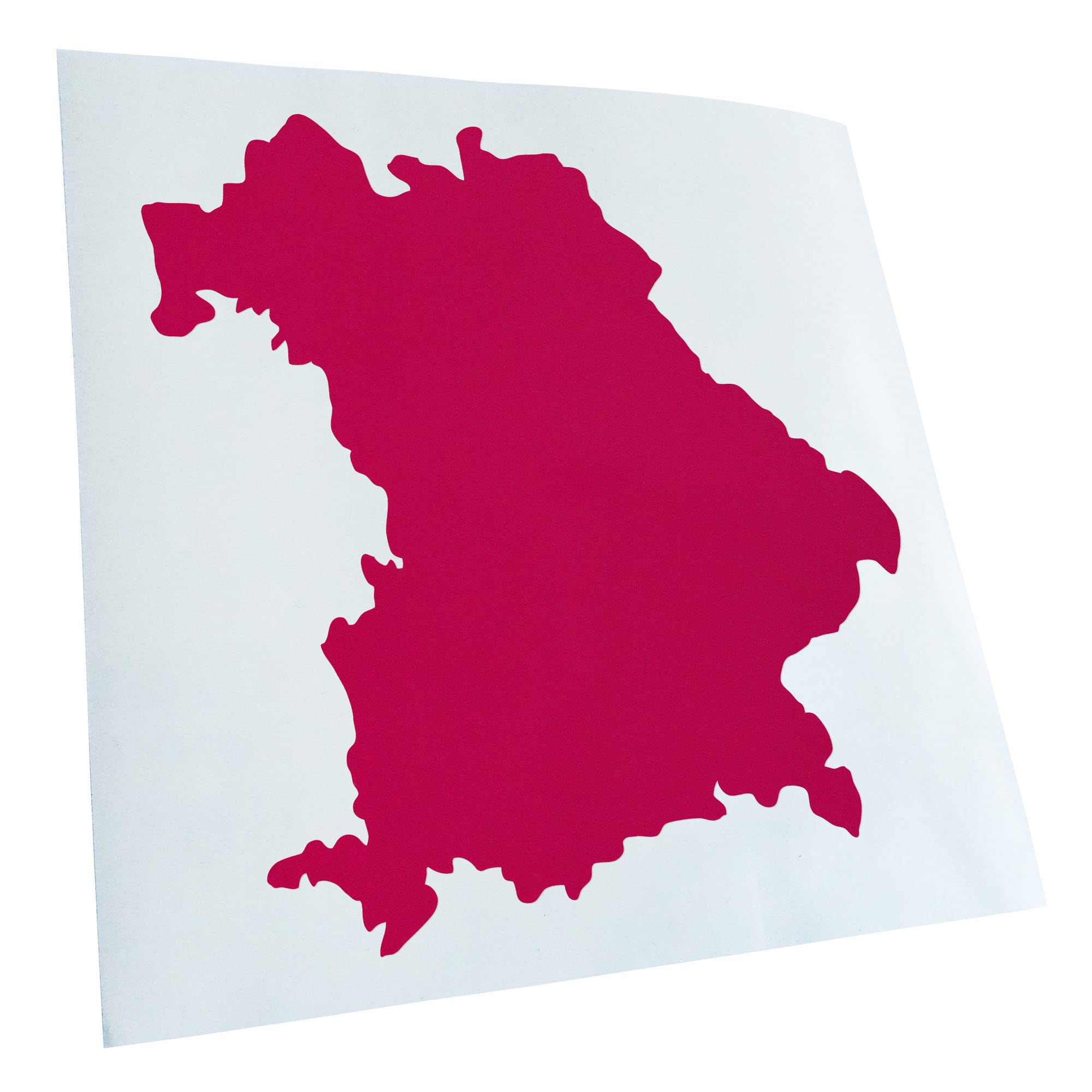 Kiwistar - Car Sticker - Pink - 40 x 36 cm Bavaria Germany Silhouette - Rear Window Car Sticker Weatherproof for Car Truck Moped Truck - Sticker Exterior Self-Adhesive Tuning Accessories for Windows