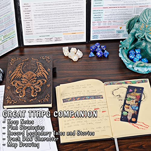 DND - Diario campagna con copertina in pelle