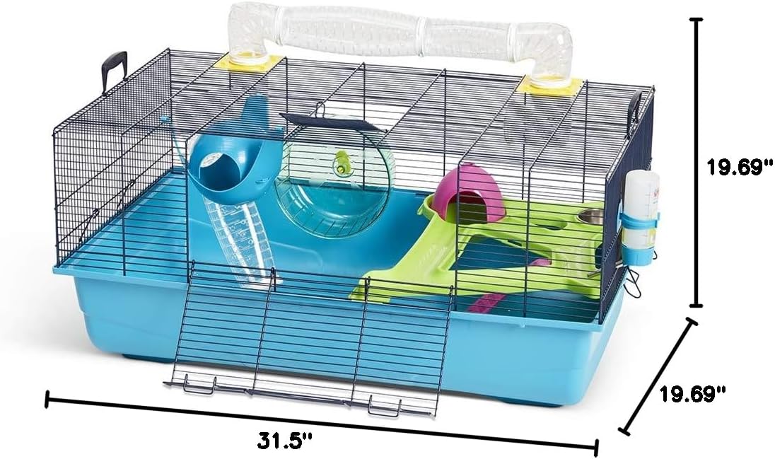 Savic Sky Metro Extra Larger cage for Hamsters, Mice and Other Small Animals with Hideaway, Exercise Wheel and Other Accessories