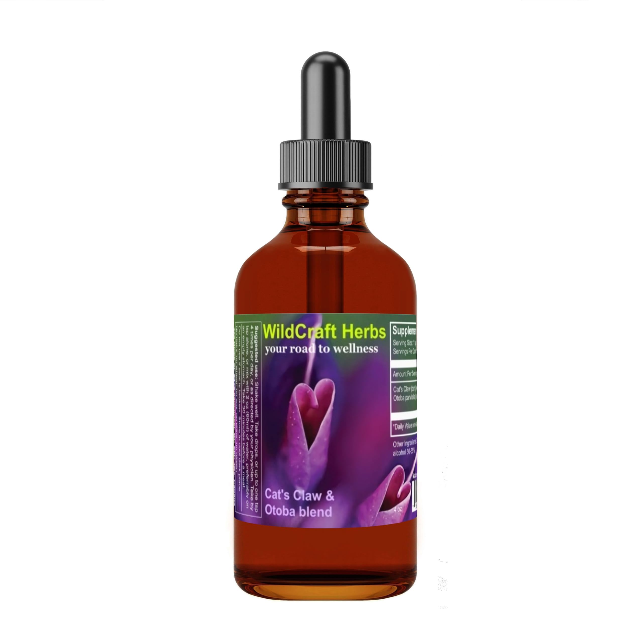 Cat’s Claw & Otoba Bark Half and Half Blend Herb Tincture Extract 4 oz